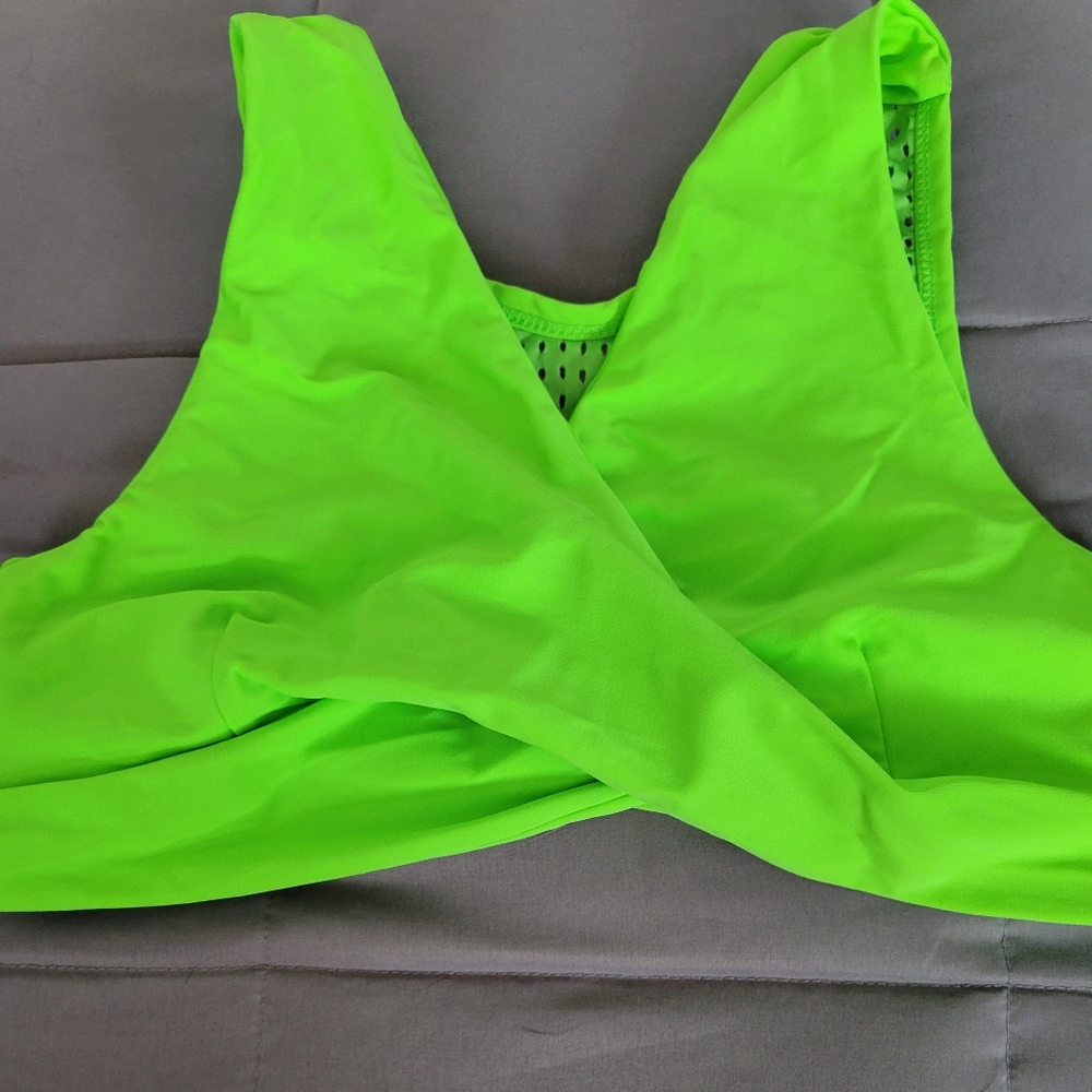 Neon green five dancewear